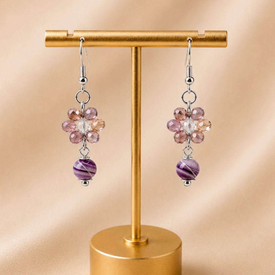 Amethyst Bloom Earrings