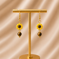 Tigers Eye Bloom Earrings