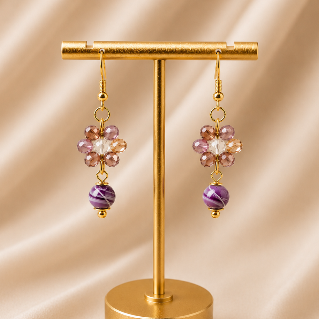 Amethyst Bloom Earrings