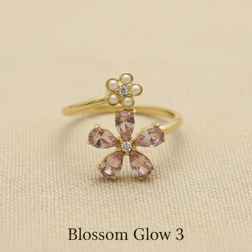 Blossom Glow 3 - Double Flower Ring