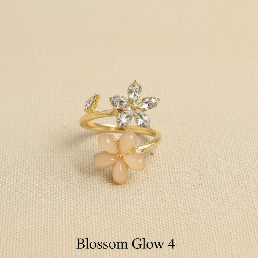Blossom Glow 4 - Dual Flower Ring