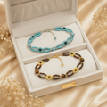 Both Bracelets - Cream Velvet Box