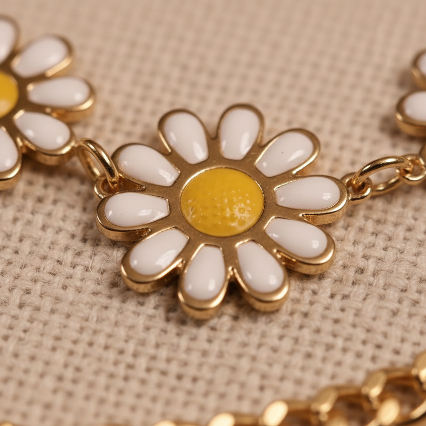 Daisy Charm Extreme Close Up
