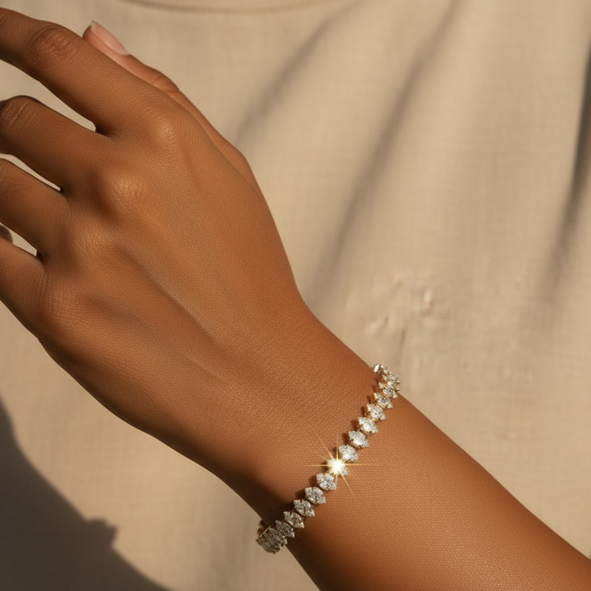 Diamond Tennis Bracelet - Subtle Sparkle