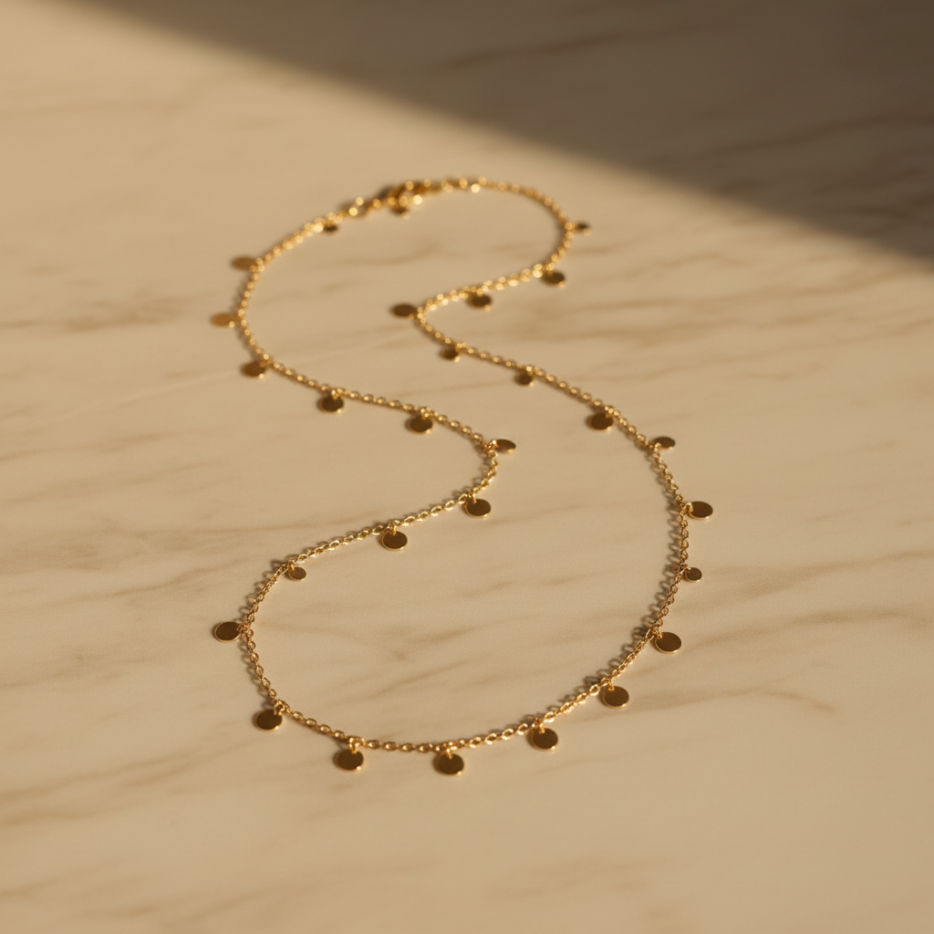 Full Chain on Marble Background