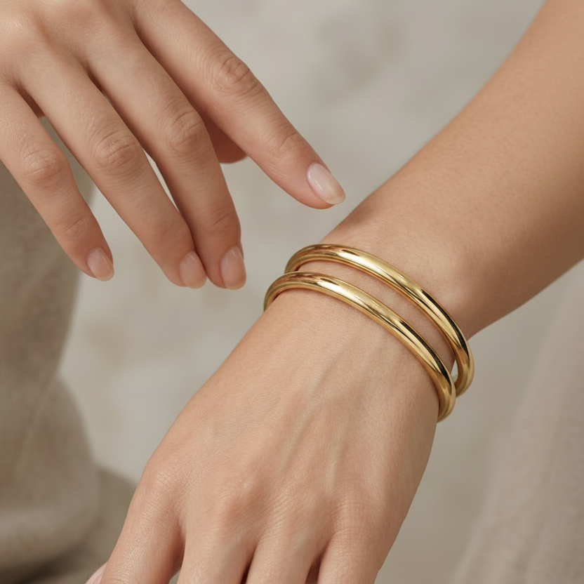 Gold Bangle - Lifestyle