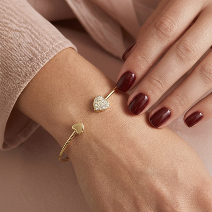 Heart Bracelet - On Model 2:3