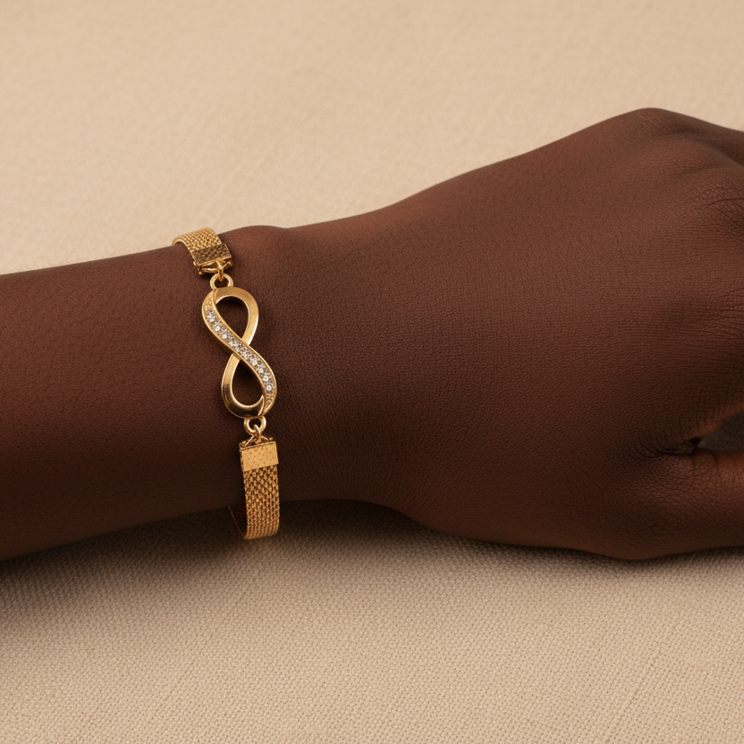 Infinity Bracelet on African Model